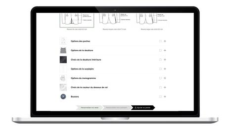 Personnalisation de la veste de costume Manufacture