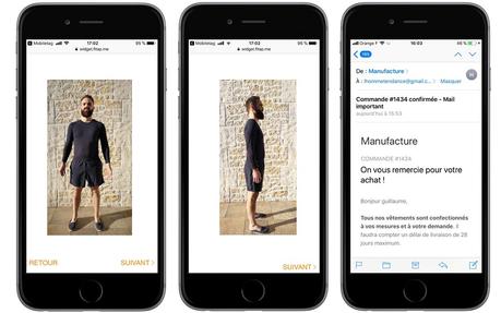 Photos de face et de profil pour une prise de mesure via intelligence artificielle - plus besoin de sortir le mètre de couture !