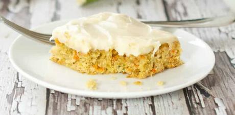 Carrés aux courgette et carotte avec glaçage