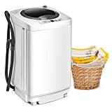 Meilleur mini lave-linge séchant – Comparatif %currentmonth% %currentyear% GOPLUS Mini Machine à Laver à Godet Unique, Puissance de 240W, Lave-linge avec Panneau de Commande Multifonction, Capacité de 3,5KG, avec Pompe de Drainage, Idéal pour Appartements Résidentiels