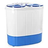 Meilleur mini lave-linge séchant – Comparatif %currentmonth% %currentyear% oneConcept DB003 - machine à laver, mini-machine à laver, lave-linge de camping, essoreuse, pour célibataires, étudiants, campeurs, capacité 2 kg, 250 W de puissance de lavage - blanc-bleu