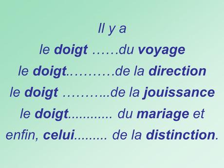 Divers - Les cinqs doigts de la main