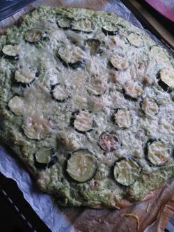 pizza crème de courgettes féta