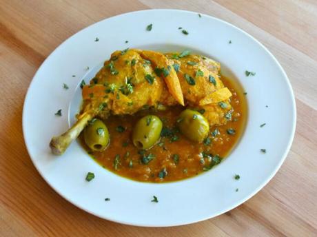 Poulet aux olives à la marocaine au cookeo