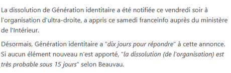 Dissolution de Génération identitaire… dans le parti de gouvernement ? #LREM #xenophobie #islamophobie