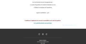 Galerie La Ralentie – 7me édition du concours ‘Transparences »