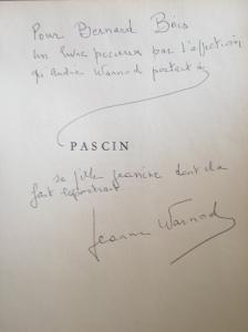 «  »Pascin » »  un livre d’André Warnod – un portrait de sa fille Jeanine et aussi de riches moments entre André Warnod et Pascin
