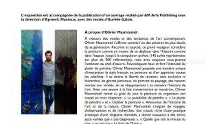 Maison des Arts de Châtillon – exposition Olivier Masmonteil – jusqu’au 25 Avril 2021
