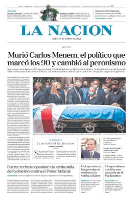 Disparition d’un ancien président très contesté : Carlos Menem [Actu]