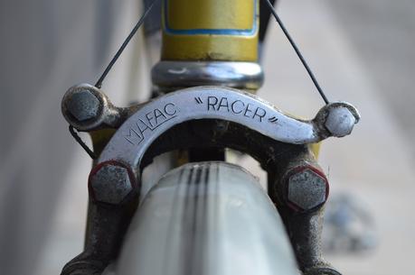Vélo de course vintage à restaurer - système de freins MAFAC RACER