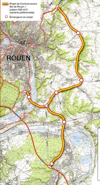 Le contournement Est de Rouen n'évitera pas l'opposition de nombreux élus locaux et des associations de protection de l'environnement