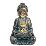 Meilleure statue de jardin – Comparatif %currentmonth% %currentyear% TERESA'S COLLECTIONS 32cm Bouddha Figurine Jardin Lumière Solaire Petit Résine Assis Statue De Bouddha Statue De Jardin Antigel Résistant aux intempéries et au Gel Feng Shui Sculpture