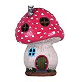 Meilleure statue de jardin – Comparatif %currentmonth% %currentyear% TERESA'S COLLECTIONS 19cm Maison de Fée Lumineuse Actionnée Solaire,Ornement de Champignon de Logement de Résine Rose,Statue de Jardin étanche en Plein Air pour la Décoration Maison Printemps Été