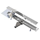 Meilleur caniveau de douche – Comparatif %current month% %currentyear% Caniveau de douche NORDONA® Complete Basic en acier inox avec filtre-cheveux | siphon EXTRA PLAT - au mileu | Longueur : 70 cm | grille - poli miroir | Profondeur d'installation seulement 6 cm