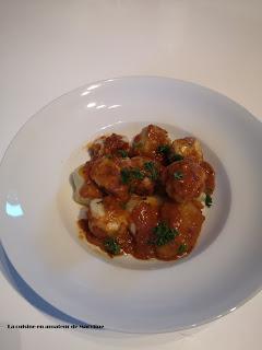 Boulettes de cabillaud à la sauce tomate