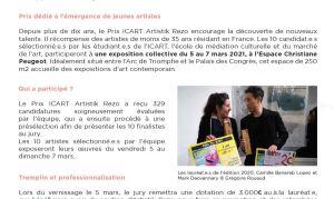 Prix ICART Artistik Rezo Mars 2021 Espace Christiane Peugeot –