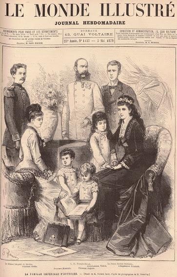 La famille impériale d'Autriche en 1879