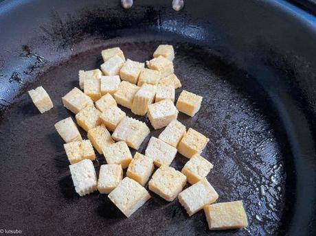 Lutsubo express – Wok de chou et de « tofu gelé »