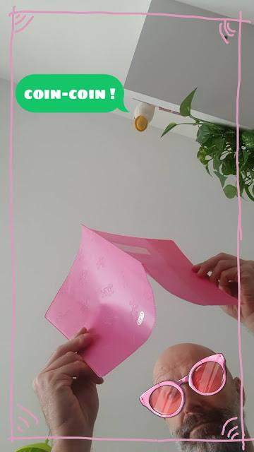 Le protège-cahier rose bonbon