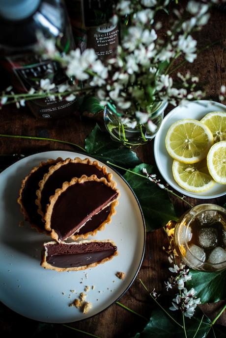 Tartelettes au chocolat & Thé Glacé