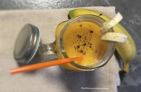 Smoothie mangue banane au companion thermomix ou sans robot 