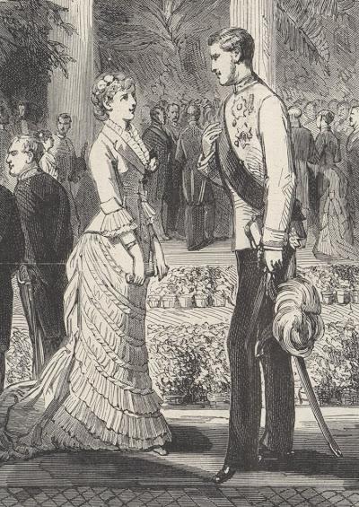 Les fiançailles de la princesse Stéphanie de Belgique avec l'archiduc Rodolphe dans les serres royales de Laeken