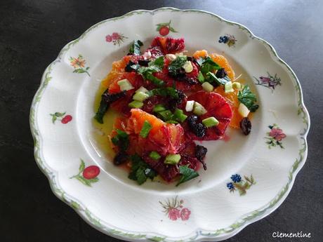 Salade sicilienne d'oranges sanguines Salade sicilienne d'oranges sanguines