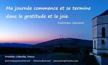 Gratitude et joie