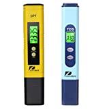 Meilleur sel piscine – Comparatif %currentmonth% %currentyear% Pancellent Testeur de qualité de l'eau TDS PH 2 en 1 Set 0-9990 PPM Plage de Mesure 1 PPM Résolution 2% Précision de Lecture (Jaune)