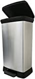 Meilleure poubelle curver – Comparatif %currentmonth% %currentyear% Curver 187152 Poubelle à pédale plastique Argent 50 L