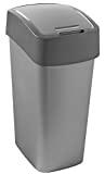 Meilleure poubelle curver – Comparatif %currentmonth% %currentyear% Curver 186181 Poubelle Flip Bin 50 L Gris