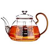 Meilleure théière en verre borosilicate avec réchaud LKITYGF Meilleure théière en verre borosilicate avec réchaud LKITYGF