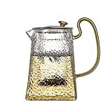 Meilleure théière en verre borosilicate avec réchaud – Comparatif %currentmonth% %currentyear% Sécurité Alimentaire Théière Transparente en Verre, Bouilloire en Verre, Cafetière en Verre Transparent avec Infuseur Amovible, Théière pour Réchaud-550ml, 750ml, 950ml (Size : 750ML)