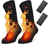 Meilleure chaussette chauffante – Comparatif %currentmonth% %currentyear% BAOTWO Chaussettes chauffantes électriques pour Homme et Femme, Chaussettes d'hiver Chaudes en Coton pour Sports de Plein air – Camping, pêche, Cyclisme, Moto, Patinage et Ski