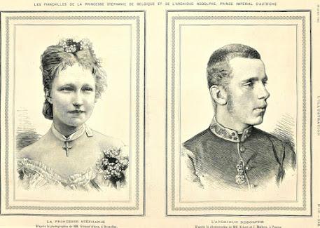 Stéphanie de Belgique et Rodolphe de Habsbourg au temps des fiançailles Stéphanie de Belgique et Rodolphe de Habsbourg au temps des fiançailles