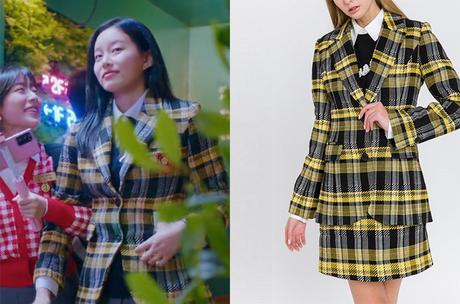 TRUE BEAUTY : Soo-Jin’s yellow tartan jacket in S1E01
