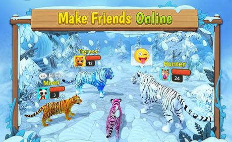Télécharger White Tiger Family Sim Online - Animal Simulator APK MOD (Astuce) screenshots 2