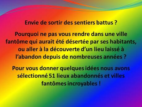 Pays Etranger - Les villes fantômes