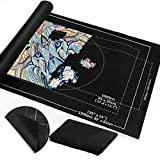 Meilleur tapis puzzle – Comparatif %currentmonth% %currentyear% Zaloife Tapis Puzzle, Tapis pour Puzzle en Feutre, Tapis de Puzzle Portable, Rouleau Puzzle Noir pour Puzzles Portables Jusqu'à 2000 Pièces, Accessoire Puzzle