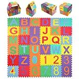 Meilleur tapis puzzle – Comparatif %currentmonth% %currentyear% StillCool Puzzle Tapis Mousse Bébé, 36 Pièces, Tapis de Jeu Très Résistant pour Enfants, Alphabets & Chiffres(15cm x 15cm)