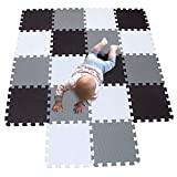 Meilleur tapis puzzle – Comparatif %currentmonth% %currentyear% MQIAOHAM tapis de sol puzzle tapis mousse bebe jeu enfant aire de jeux pour puzzle multicolores enfants baby mat à ramper activite épais puzzle mat baby à ramper blanc noir gris 101104112