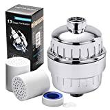 Meilleur filtre anti-calcaire – Comparatif %currentmonth% %currentyear% LAOYE 15 Etapes Filtre Douche 2 Cartouches de Filtre 2 Ruban et Joints en Silicone Filtre Robinet Eau Douche pour Lavabo Robinet de Cuisine