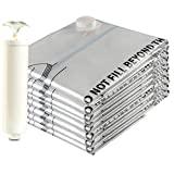 Meilleur sac sous vide pour vêtement – Comparatif %currentmonth% %currentyear% Eono Essentials - Lot de 8 Sacs de Compression de Haute qualité avec Pompe Manuelle, pour Emballage sous Vide, 8 Sacs Grand Format