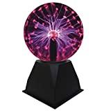 Meilleure lampe boule – Comparatif %currentmonth% %currentyear% Lumière de Boule de Plasma, Lampe de Sphère d'ion de Boule Sensible Sensible au Toucher de 5 pouces Lumières de Nuit de Nouveauté de Lumière Rouge
