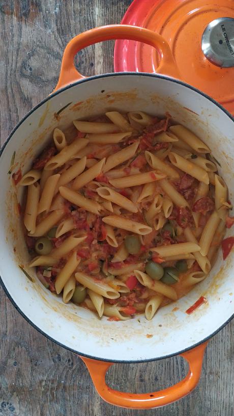 One pot pasta chorizo et sa sauce à tomber
