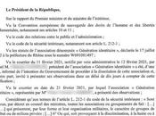 Génération Identitaire dissous (c’est cher, pour pareilles ordures… #racisme