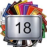 Meilleure plaque de numéro de maison – Comparatif %currentmonth% %currentyear% Plaque Numéro De Rue - Numéro De Maison PVC – Plaque Gravée À Personnaliser 15 x 10 cm – 21 Couleurs Disponibles (Gris alu brillant)