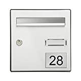 Meilleure plaque de numéro de maison – Comparatif %currentmonth% %currentyear% Numéro pour boite aux lettres personnalisable rectangle grand format (100x70mm) gris argent chiffres noirs