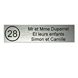 Meilleure plaque de numéro de maison – Comparatif %currentmonth% %currentyear% Plaque boite aux lettres NUMERO format Decayeux (100x25mm) gris argent lettres noires - 3 lignes - Plastique - 2,5