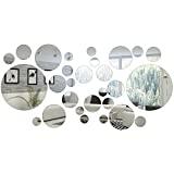 Meilleur miroir adhésif – Comparatif %currentmonth% %currentyear% Shappy 32 Pièces Miroir Cercle Rond Autocollants Miroirs Ronds Décoration de la Maison